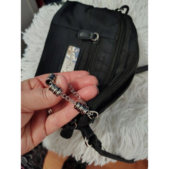 The Sak MultiSak Striped Canvas Cross Body Small Purse Bag Multiple Pockets - Picture 4 of 7